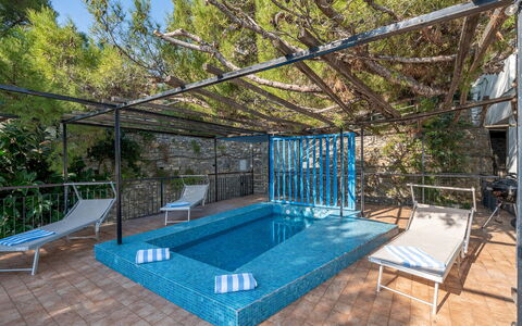 Casa Chiara 6+2: Azul, Piscina, Mueble Para Exteriores, Mueble, Recurso, Material Compuesto, Sombra, Eco Hotel, Silla, Ocio