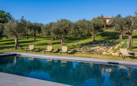 Casa Eugenia 8: Azul, Piscina, Jardín, Inmuebles, Paisajismo, Villa, Hacienda
