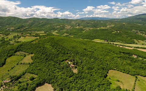 Villa Palazzolo 8: Entorno Natural, Paisaje Natural, Tierras Altas, Paisaje, Pradera, Terreno, Bosque, Hill Station, Vista Panorámica, Plantación