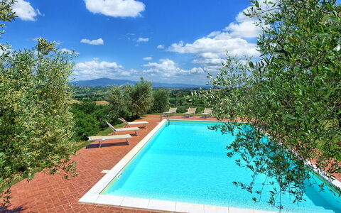 Villa Ulivi: Agua, Nube, Cielo, Propiedad, Piscina, Azur, Planta, Paisaje Natural, Rectángulo, Cuerpo De Agua