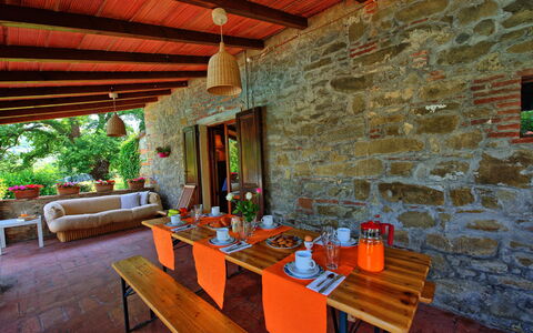 Villa Campogialli: Propiedad, Edificio, Habitación, Diseño De Interiores, Bienes Raíces, Casa, Mueble, Mesa, Ladrillo, Enladrillado
