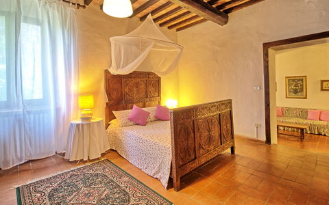 Villa Campogialli: Habitación, Propiedad, Mueble, Cama, Habitación, Diseño De Interiores, Edificio, Suelo, Sábana, Techo