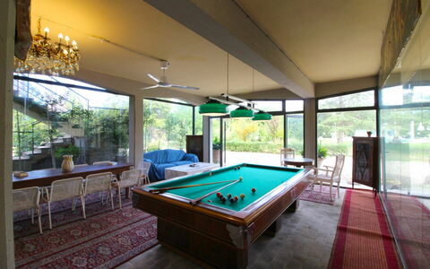 Villa Quattro Mori: Sala De Billar, Mesa De Billar, Habitación, Piscina, Propiedad, Juegos, Billar Inglés, Salón De Recreo, Mueble, Mesa