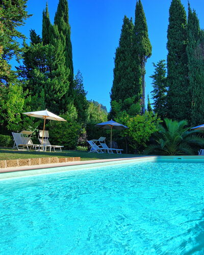 Villa Camaiore: Piscina, Propiedad, Ocio, Vacaciones, Bienes Raíces, Agua, Recurso, Árbol, Inmuebles, Casa